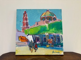 Painting Of San Miguel De Allende Mexico - Signed