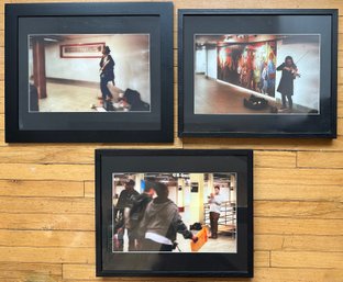 3 Laura Jacobs Original Photographs Of New York City Subway Performers