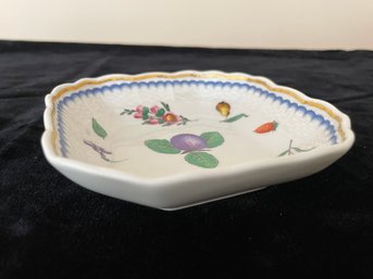 Antique Richard Ginori Perugia 6 Square Dish Italian Fruits