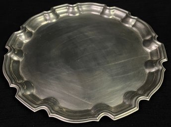 Vintage Metal Round Tray Dish