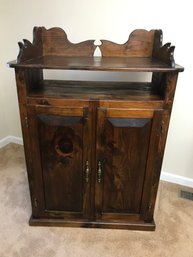 Rustic Knotty Pine Cabinet / Media Console