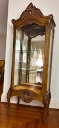 Vintage Rococo Style Wood Curio Cabinet (front Room)