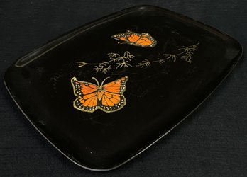 Couroc Of Monterey Monarch Butterfly Serving Tray
