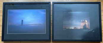 4 Laura Jacobs Original Photographs Of Nude With Tapanzee Bridge & Verrazzano Bridge