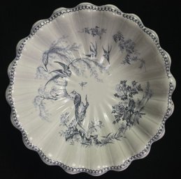 Vintage Parisian Granite Pedestal Bowl