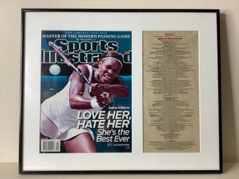 Framed Sports Illustrated 'Serena Williams'