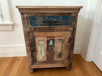 Polychrome Stained Pine Cabinet