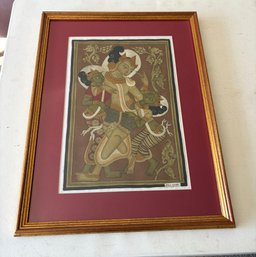 Traditional Southeast Asian Painting Signed By ZAW LINN