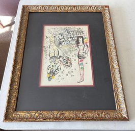 Marc Chagall Original Lithograph 'Acrobats At Play' 1963 Mourlot