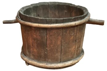 Antique Provincial Bentwood Slop Bucket