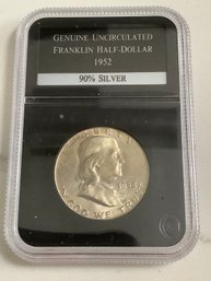 Genuine Uncirculated Franklin Half-dollar - 1952 - 90% Silver #5