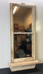Reclaimed And Distressed Window Frame Farmhouse Style Mirror