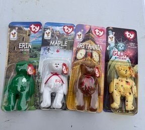 Beanie Babies Maple, Erin, Britannia, & Glory  #258 MH