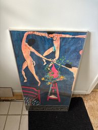 Vintage Exhibition Poster Featuring Henri Matisse's 1912 Painting Nasturtiums With 'The Dance' II.