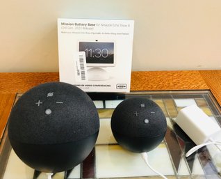 Amazon Echo Smart Speaker Bundle & Mission Battery Base
