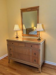 Antique 1920s Neoclassical Adams Inspired Dresser With Mirror