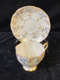 Vintage Queen Anne Fine China England Set Cup & Saucer