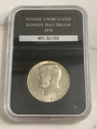 Genuine Uncirculated Kennedy Half-dollar - 1970 - 40% Silver #11