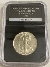 Genuine Uncirculated Walking Liberty Half-dollar - 1946 - 90% Silver #12