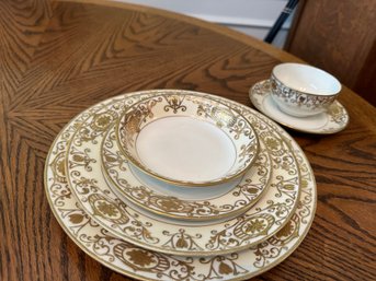 Large Set Of Noritake Christmas Ball Dinnerware  - 6 Pc Placesetting -   50 Pcs.  Listed Below