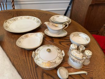 Noritake 'Christmas Ball' Serving Pieces  - Made Between 1906-1940