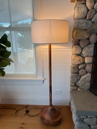 Natural Wood Floor Lamp