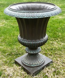 Vintage Large  Fluted Fiberglass Urn