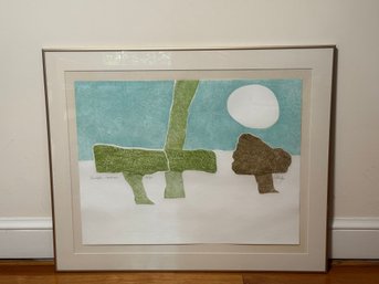 Peter Keefer 'Christopher's Landscape' Signed & Numbered Intaglio Collagraph