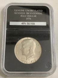 Genuine Uncirculated Kennedy Half-dollar - 1976 - 40% Silver #22