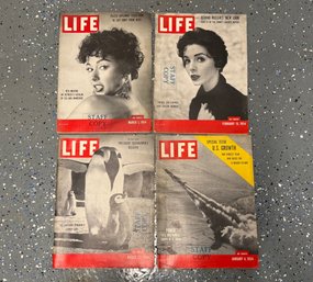 Set Of Four Life Magazines From 1954