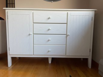 White Wooden Dresser Cabinet
