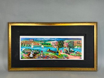 Shlomo Alter 'Sailing' Pencil Signed Serigraph