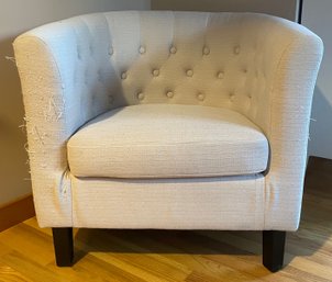 Upholstered Fabric Arm Chair
