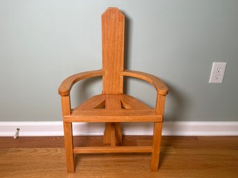 Model Of WB Yeats Style Irish Sligo Wooden Chair