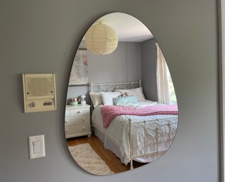 Large Egg Shaped Wall Mirror