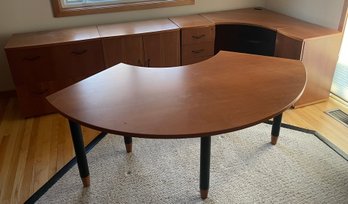 Large Wood Office Furniture Set