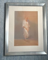 'A Pensive Time' Pastel By Jeff Cornell (American, 20th Century) - Custom Framed