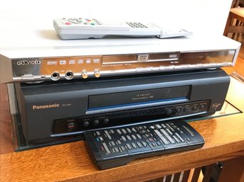 Panasonic VCR & Go.Video DVD Player Bundle