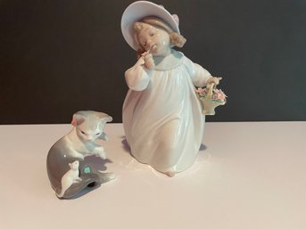 Beautiful Pair Of LLadro Figurines #4