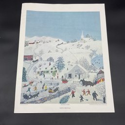 Vintage Grandma Moses Lithograph *RARE*