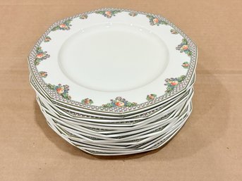 Wedgwood Ivory China, Pergola Pattern, Salad/Dessert Plates (14)