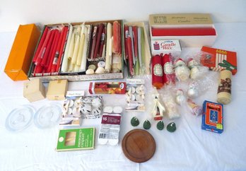 A Huge Table Lot Of Candles