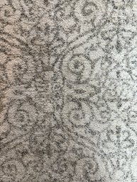 6x9 Gray Beige And Ivory Pallisades Low Pile Rug