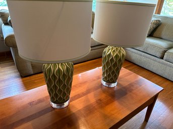 Nice Wood Coffee Table With Single Drawer On Each End