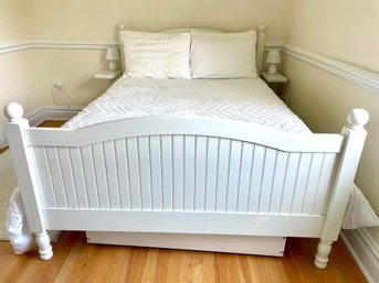 Pottery Barn Kids Catalina Trundle Bed In Simply White