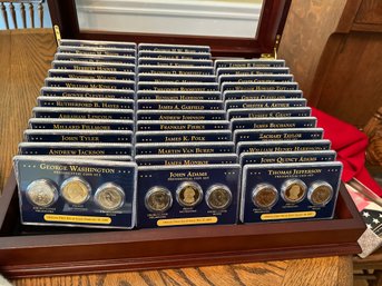 Complete U S Presidential Coins Collection  Minted In Philadelphia, Denver & San Francisco