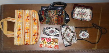 Various Fabric Purses & Clutches