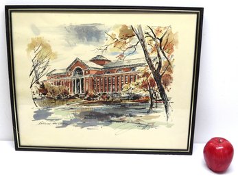 Mid-Century Color Print Of The National War College