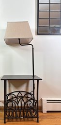 Side Table Lamp In One