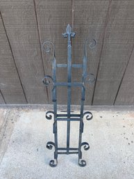 Black Wrought Iron Magazine Stand